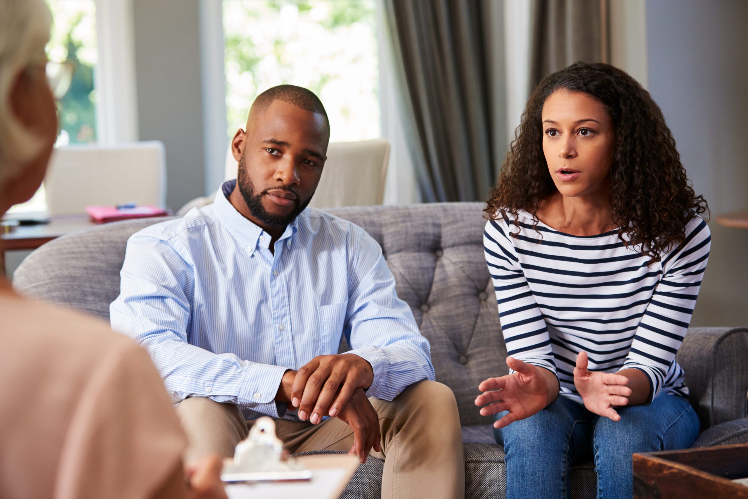 Couple having marriage counselling